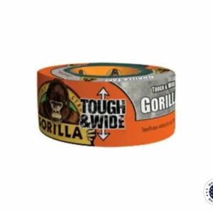 Durable and Wide Duct Tape: Gorilla Wide Silver Tape (2.88" x 25 yd)
