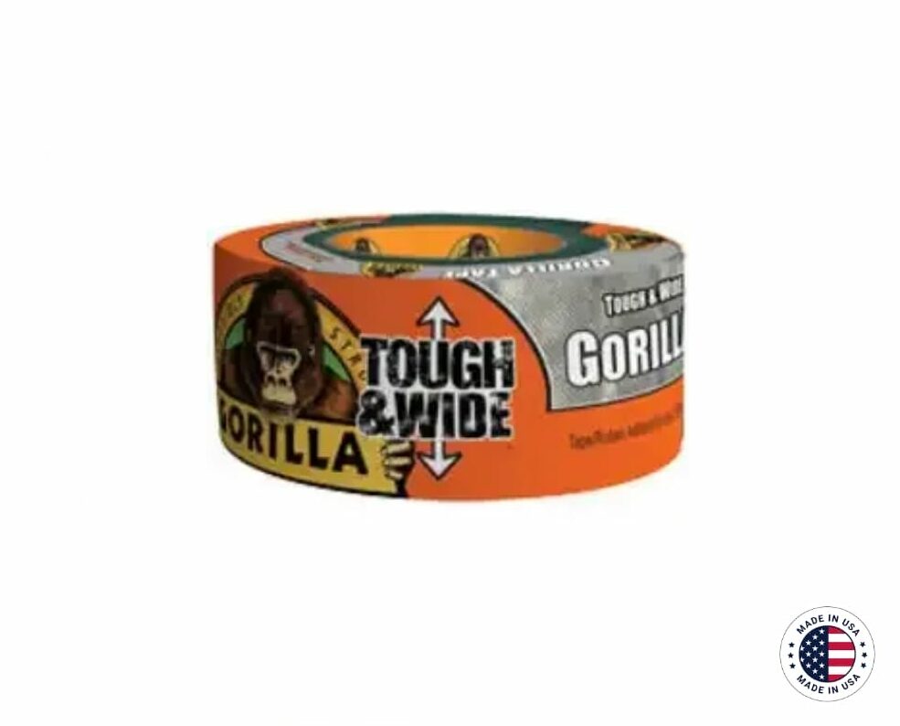 gorilla34-e1703516363391.jpg Durable and Wide Duct Tape: Gorilla Wide Silver Tape (2.88" x 25 yd) - Image 1