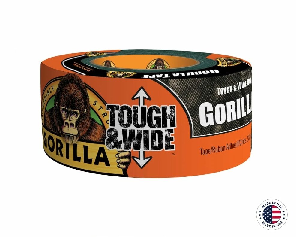 gorilla39-e1703516575621.jpg Durable Black Tape: Gorilla Black Tape (2.88" x 25 yd) - Image 1