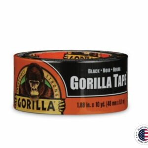 Durable Performance: Gorilla Black Tape (10 yd)