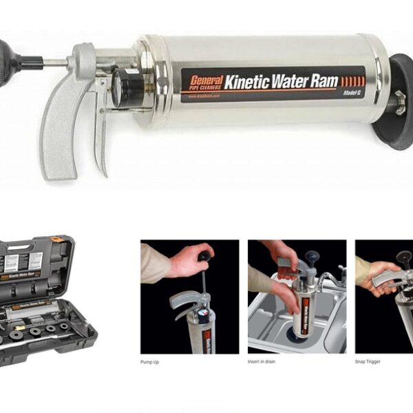 GPC Kinetic Water Ram Drain Cleaning Kit