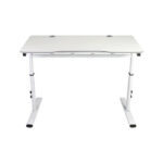 Gaming Table White (100*50*60cm) With Black MousePad