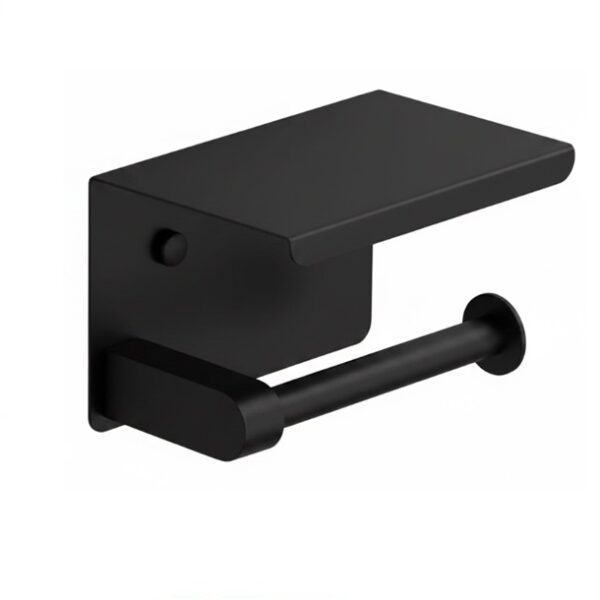 Toilet Paper Holder (Metal Body) - 3, Matte Black