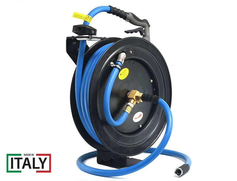 hose-reel2.jpg 15 mtr Water Hose Reel Steel Body Italy - Image 1