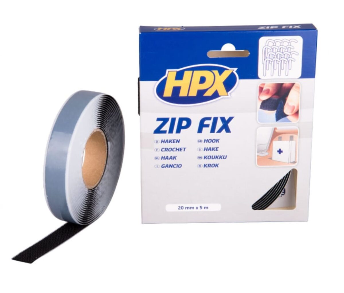 HPX Zip Fix Tape 20mm x 5m - Image 1