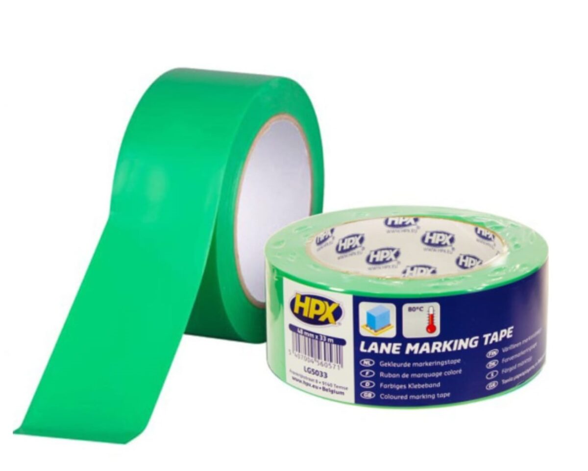 HPX 33mtr Lane Marking Tape Green - Image 1