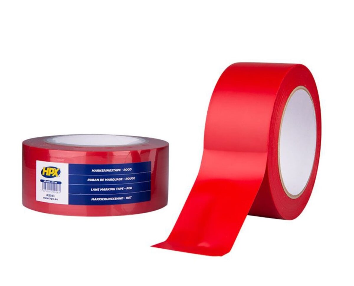 HPX 33mtr Lane Marking Tape Red - Image 1