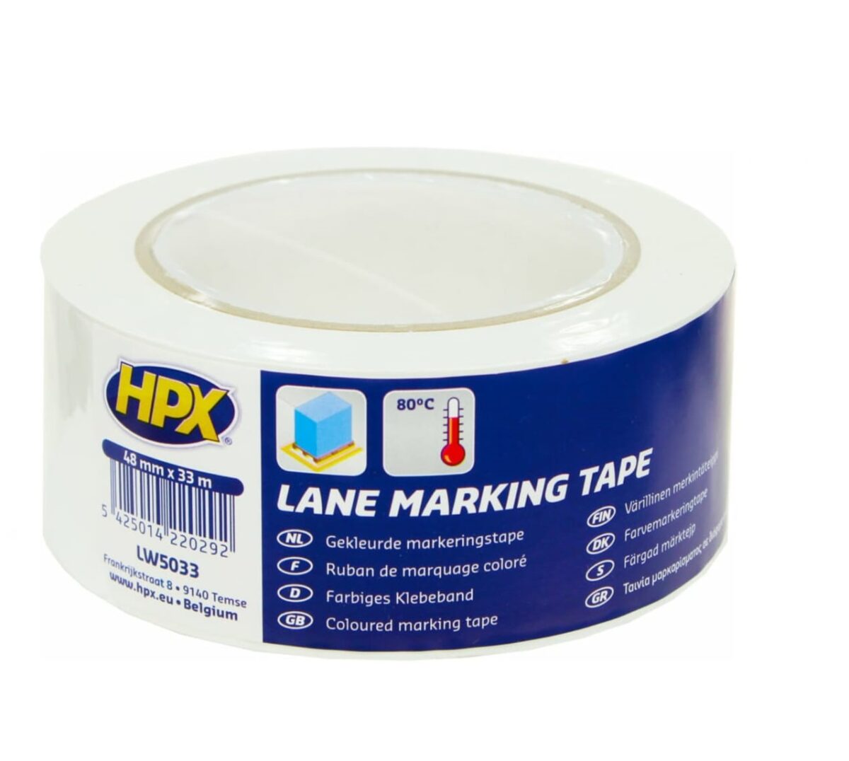 HPX 33mtr Lane Marking Tape White - Image 1
