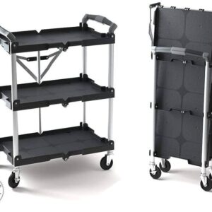 Hua Shuo Collapsible Service Cart: Convenient Mobility and Storage