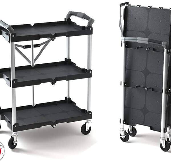 Hua Shuo Collapsible Service Cart: Convenient Mobility and Storage