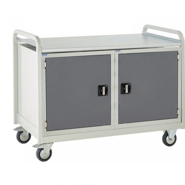 Industrial Workshop Trolley with Dual Cabinet
