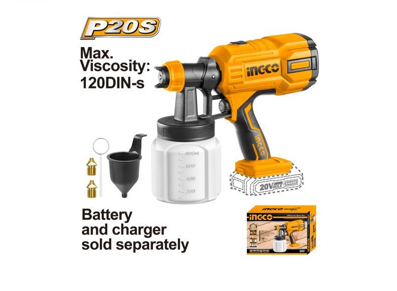 ingco-x6.jpg Ingco 20V Cordless Spray Gun - Image 1