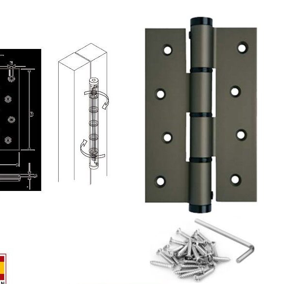 Effortless Door Control: Self Closing Spring Hinges (5")