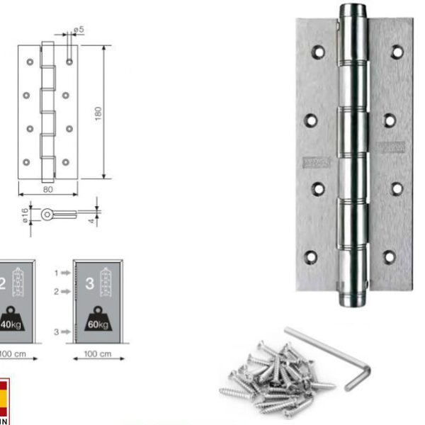 Effortless Door Control: Self Closing Spring Hinges (7")