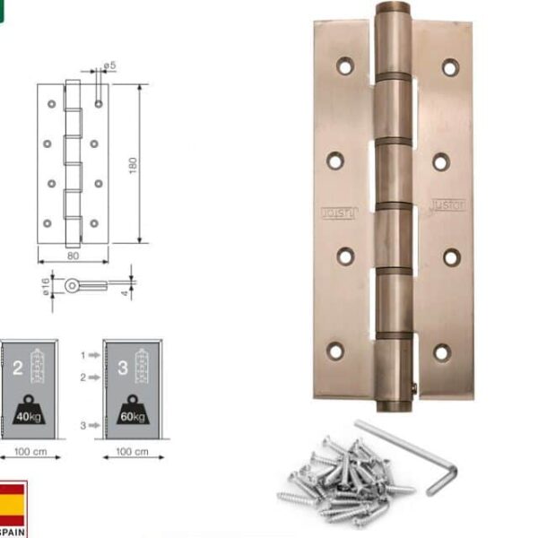 Effortless Door Control: Self Closing Spring Hinges (7")