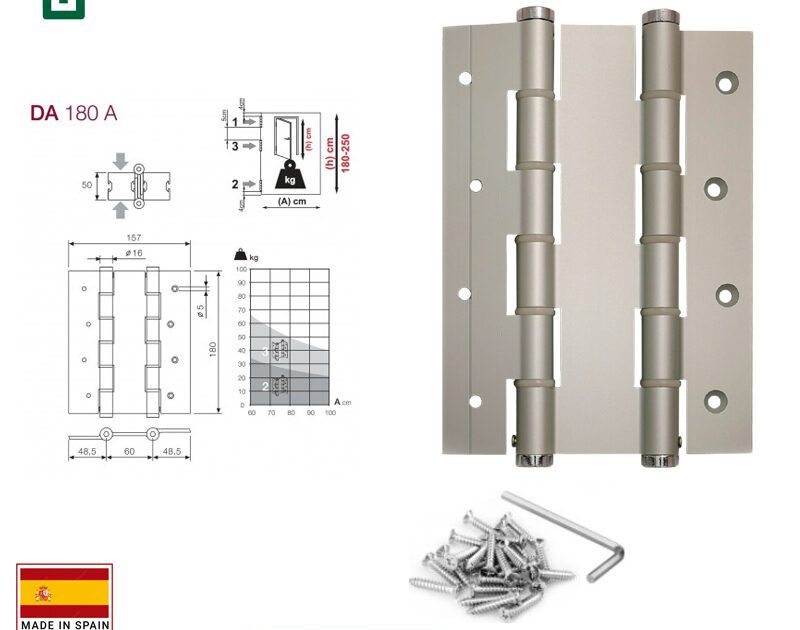 justor-19-e1672230828926.jpg Effortless Door Control: Double Action Spring Hinges (7") - Image 1
