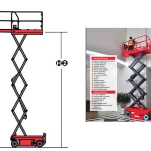 Keluosikai 7.8m Electric Self Propelled Scissor Lift