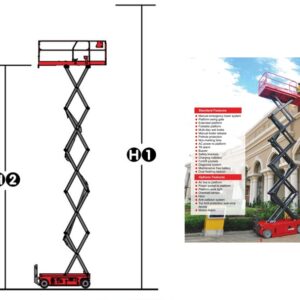 Keluosikai 14m Electric Self Propelled Scissor Lift