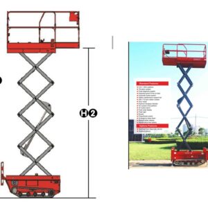 Keluosikai 8m Crawler Type Scissor Lift