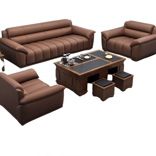 Leather Sofa Set for Office - 3