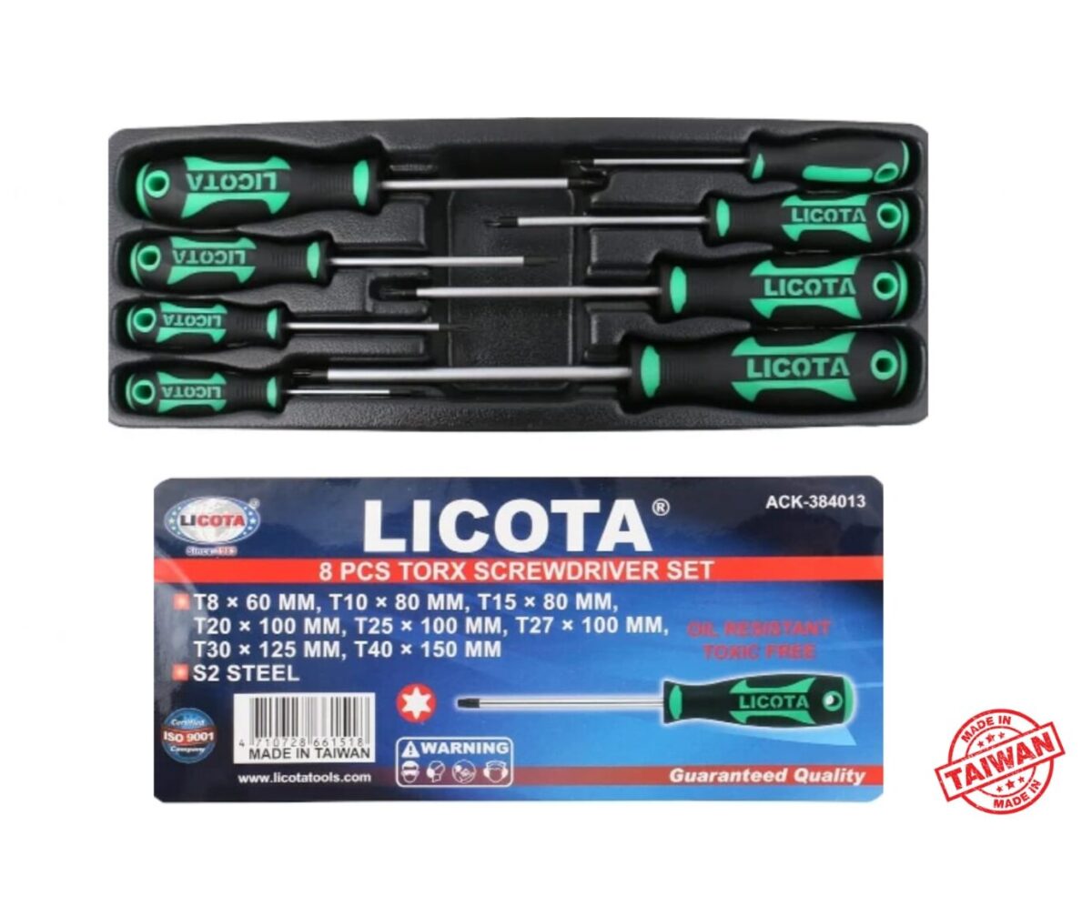 licota-b5-e1692633697441.jpg Licota 8pcs Torx Screwdriver Set - Image 1