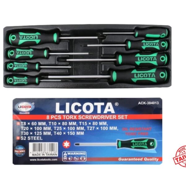 Licota 8pcs Torx Screwdriver Set