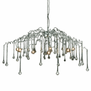 CHANDELIER LUMILUCE G9 DIXON CRYSTALIA CHROME SUSPENDED LAMPS