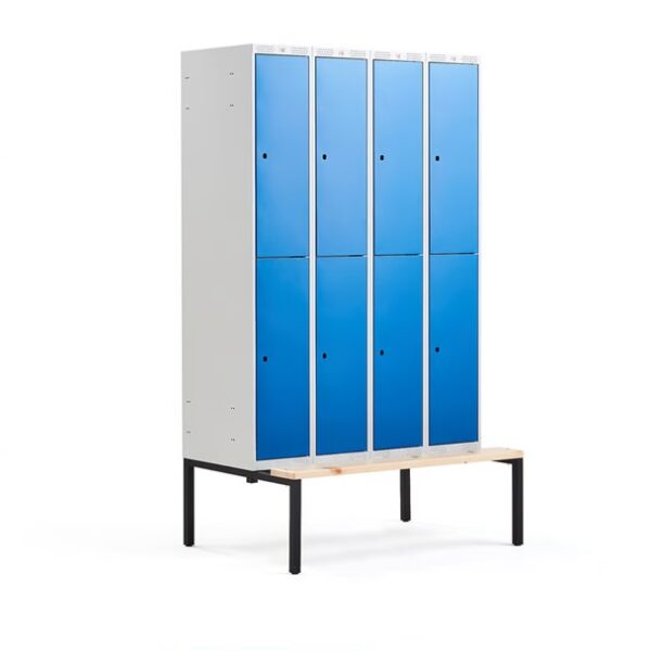 Metal Locker with Bench - 6
