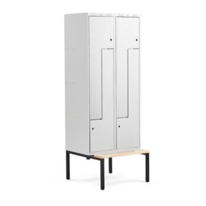 Metal Locker with Bench - 7