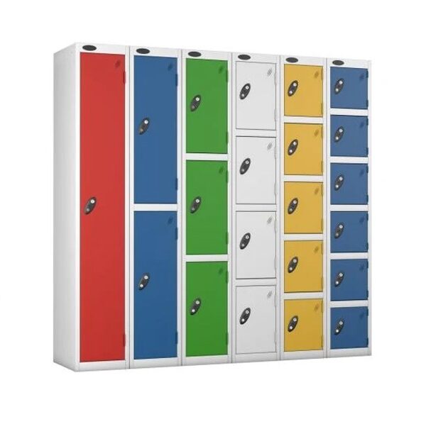 Multi Color Metal Locker Cabinet - 21 doors