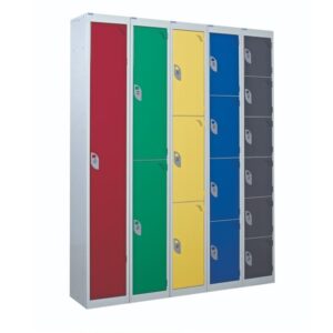 Multi Color Metal Locker Cabinet - 15 doors