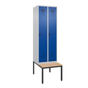 Metal Locker with Bench - 4