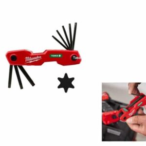 Milwaukee 8-Piece Folding Torx Key Set: Compact & Portable Solution for Diverse Jobs