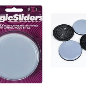 Protect Floors & Reduce Noise: Round Rubber Furniture Legs (4")