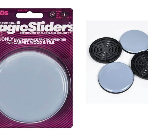 Protect Floors & Reduce Noise: Round Rubber Furniture Legs (4")