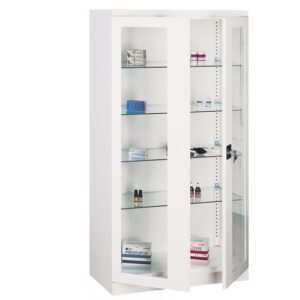 Metal 2 Door Medical Cabinet