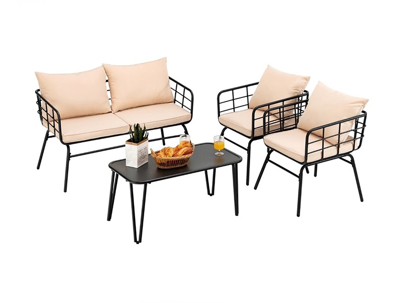 metal15.jpg Custom Made 2+1+1 Outdoor Metal Sofa Set with Tea Table - Image 1
