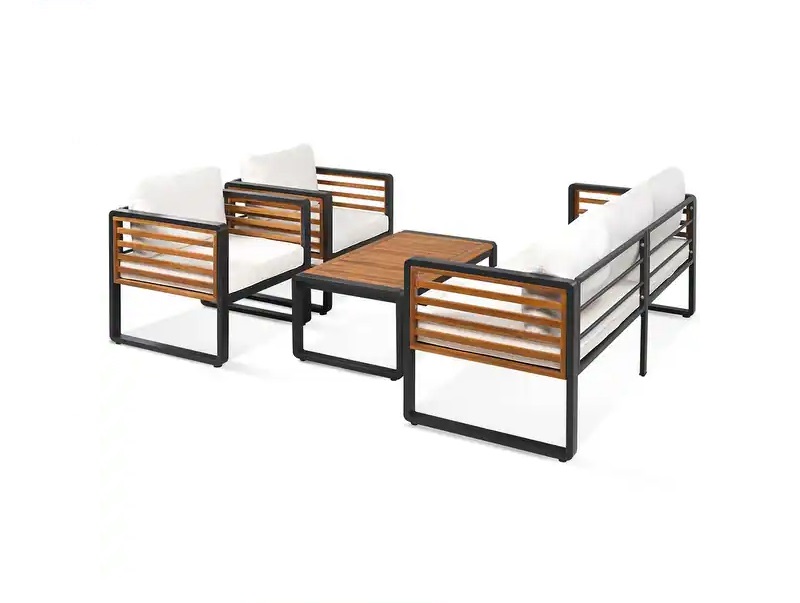 metal21.jpg Custom Made 2+1+1 Outdoor Metal Sofa Set with Tea Table - Image 1
