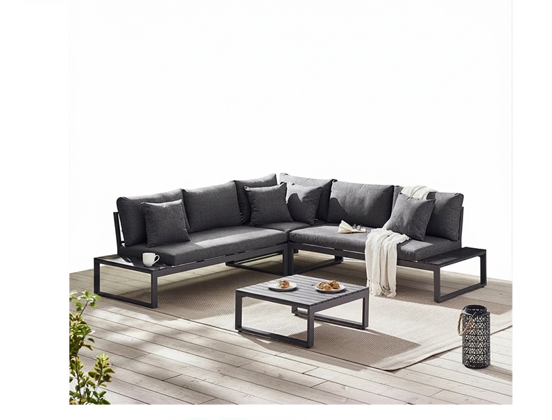 metal3.jpg Custom Made L-Shaped 5 Seater Outdoor Metal Sofa with Tea Table - Image 1