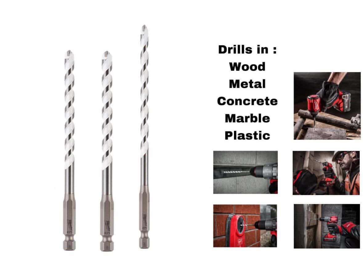 milwaukee-4932471104-set-e1689252985511.jpg Milwaukee Multi Material Drill Bit Set - Image 1