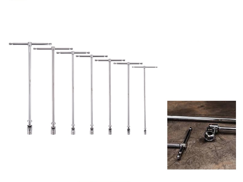 milwaukee-4932492674.jpg Milwaukee 7pcs T-Bar with Swivel Socket Set - Image 1