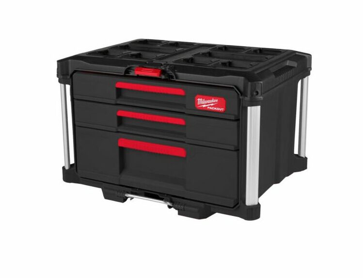 milwaukee-4932493190-e1702469584652.jpg Milwaukee Packout 2 + 1 Drawers - Image 1