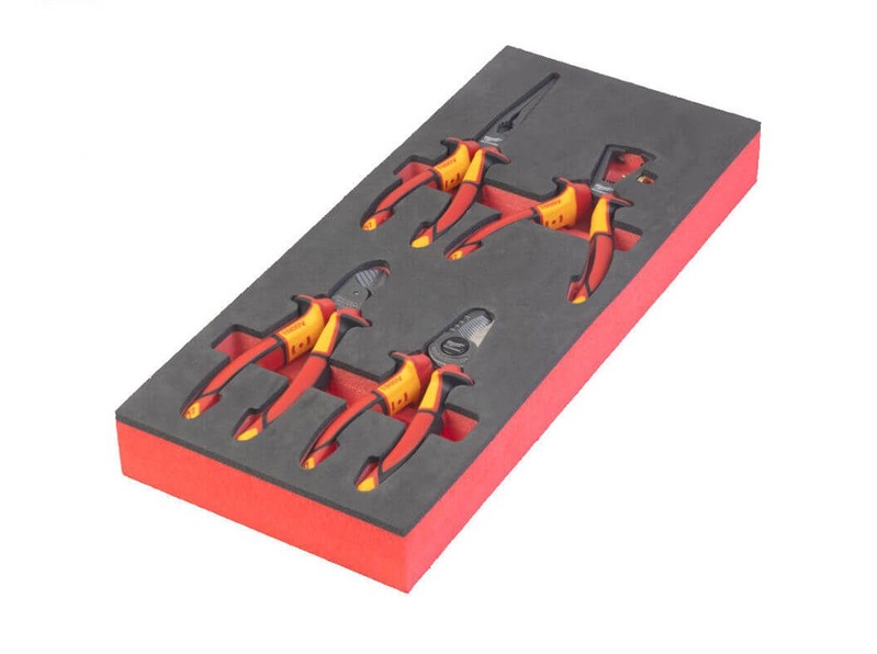 milwaukee-4932493250.jpg Milwaukee 4pcs VDE Pliers Foam Set - Image 1