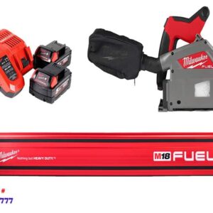 Milwaukee M18 Cordless Plunge Saw Kit with 1.4m guide rail