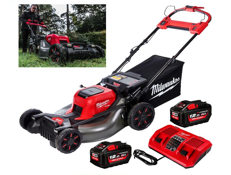 milwaukee-4933479585-e1666010848172.jpg Milwaukee M18 Cordless Lawn Mower: Powerful Performance for Medium-Sized Lawns - Image 1
