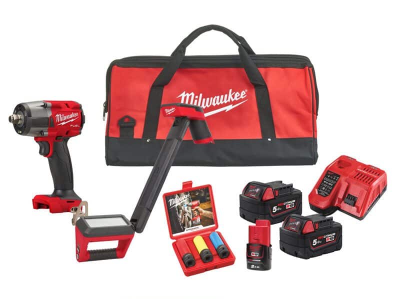 milwaukee-4933492523-e1689253581307.jpg Milwaukee M18 Fuel Power Pack Kit 3 - Power Hammer Drill Machine Kit - Image 1
