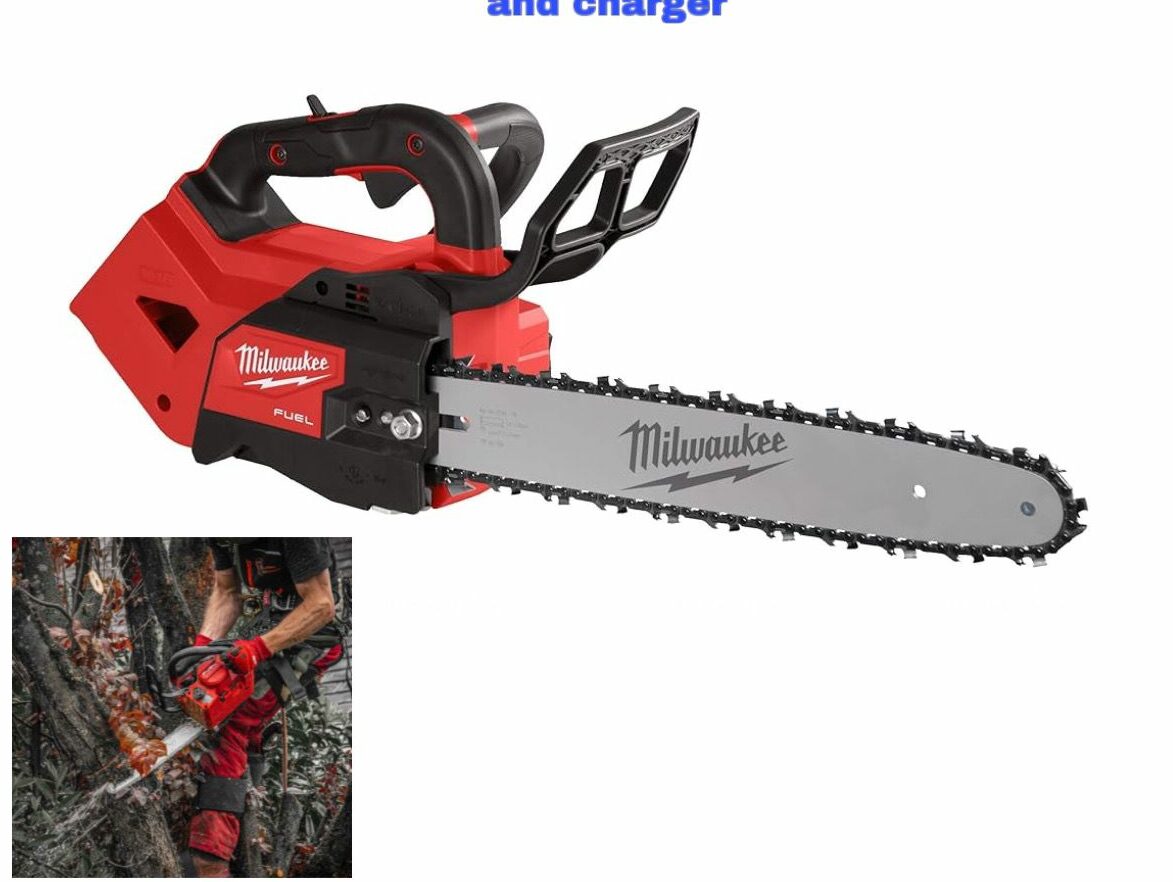 milwaukee-chainsaw-big-e1717674853395.jpg Milwaukee M18 FUEL™ Chainsaw: Compact Powerhouse for Effortless Cutting (Tool Only) - Image 1