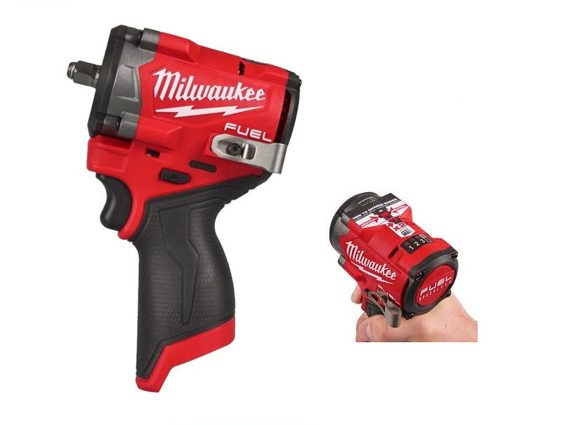 milwaukee-m12fciwf38g3.jpg Milwaukee M12 3/8" Dr. Compact Impact Wrench 542nm - Image 1