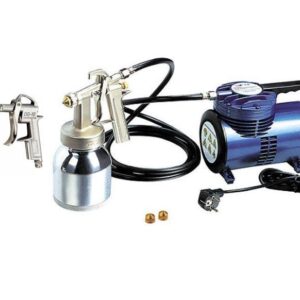 Mini Air Compressor Kit with Spray Gun and Air Gun - Saif
