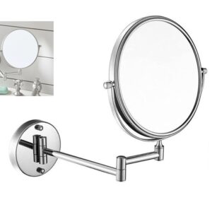 Wall Mounted Magnifying Makeup Mirror - 1, Silver